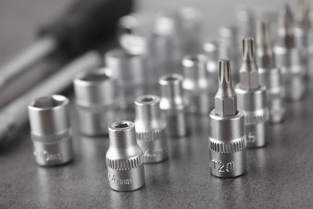 istock ratchet set with heads, different socket wrenches close-up on a dark stone background 1172250306