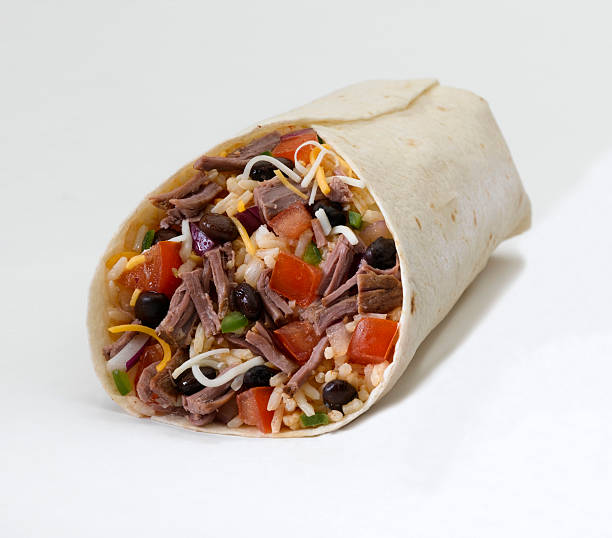 Burrito (shredded beef) stock photo