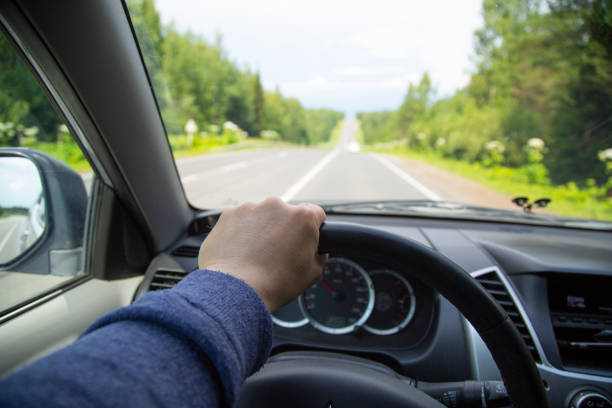 istock Overtaking car. Dangerous maneuver. 1172272759