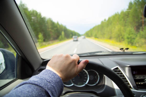 istock Overtaking car. Dangerous maneuver. 1172273506