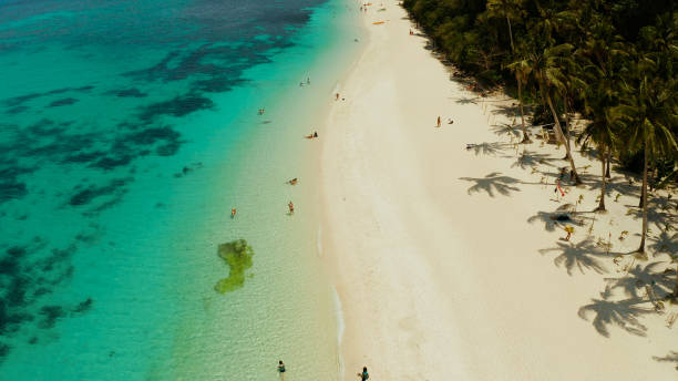 istock Boracay island with white sandy beach, Philippines 1172275826