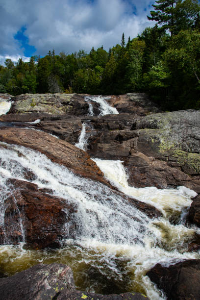 istock Flowing waterfall near Lake Superior Ontario 1172277583