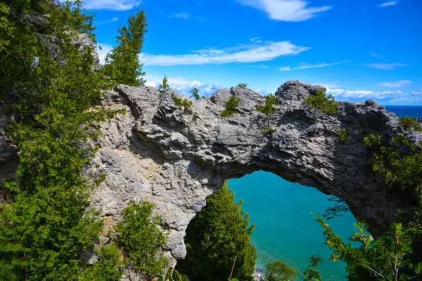 Photo of Gorgeous stone Arch on Mackinac Island