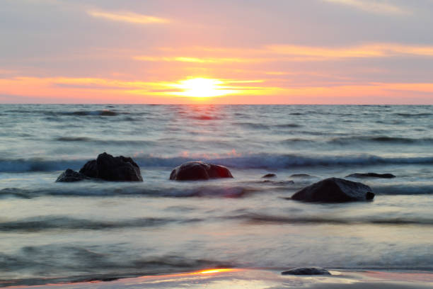 istock Baltic sea in sunset time 1172280347