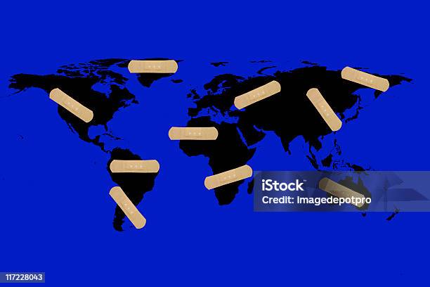 Global Ostrzeżenie - zdjęcia stockowe i więcej obrazów Geopolitics - Geopolitics, Mapa świata, Abstrakcja