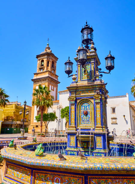 algeciras centrum. prowincja kadyks, andaluzja, hiszpania. - christianity cadiz spain old town zdjęcia i obrazy z banku zdjęć