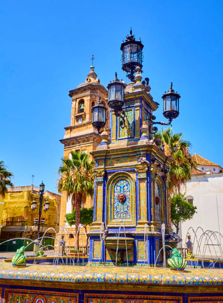 algeciras centrum. prowincja kadyks, andaluzja, hiszpania. - christianity cadiz spain old town zdjęcia i obrazy z banku zdjęć