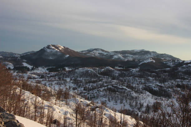 istock mountain evening landscape in winter, Lovcen, Montenegro 1172290875