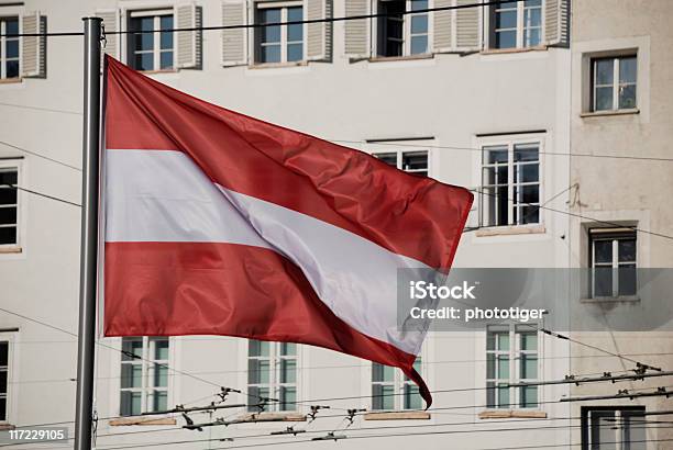 Flaga Austrii - zdjęcia stockowe i więcej obrazów Austria - Austria, Bez ludzi, Biały