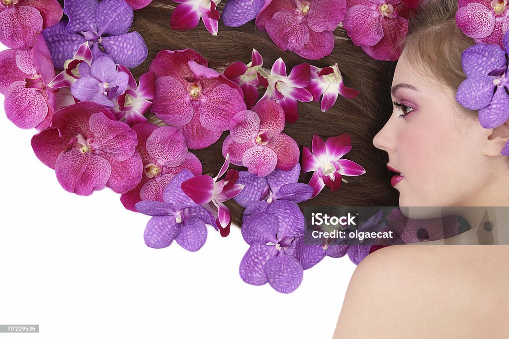 Орхидея Причёска - Стоковые фото Бьюти-спа роялти-фри