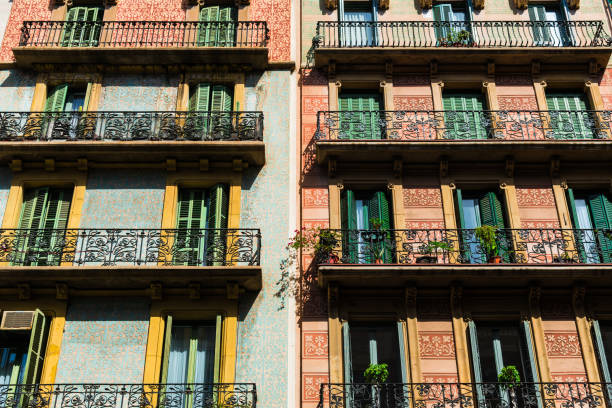 istock Traditional colorful Spanish architecture houses 1172295900