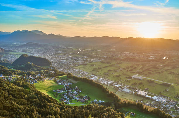 istock Looking down from mountain 