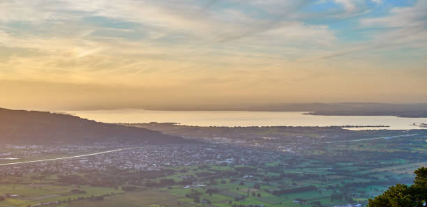 istock Looking down from mountain 