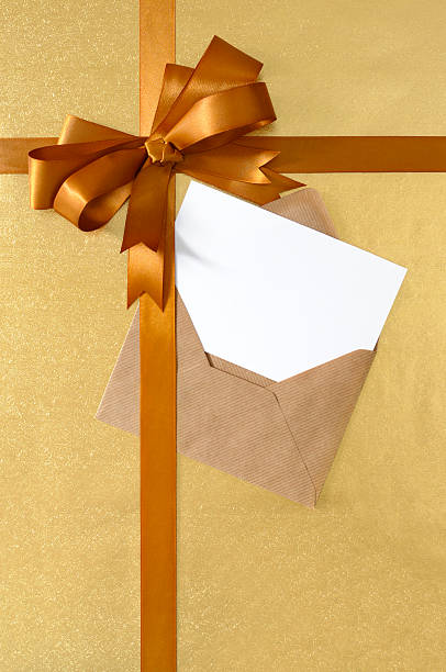 istock Gold gift with ribbon 117231394