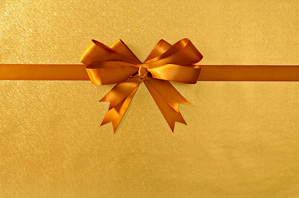 istock Honey gold horizontal ribbon 117231406