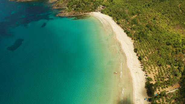 istock Tropical beach with white sand, view from above 1172314941