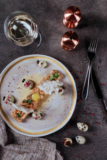 istock Tar-tar from salmon fish with green onion. 1172315027