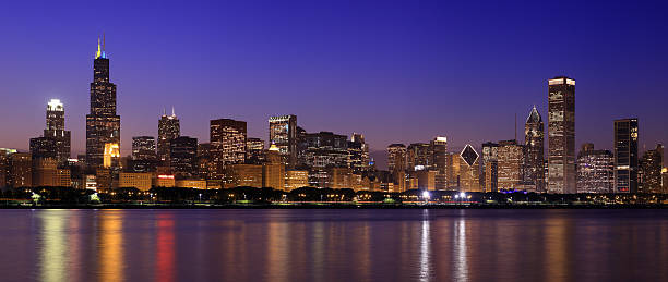 istock Panorama of the downtown Chicago Skyline, Illinois 117232384