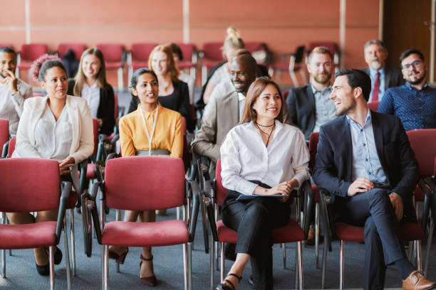 istock Group of people at business conference 1172324189