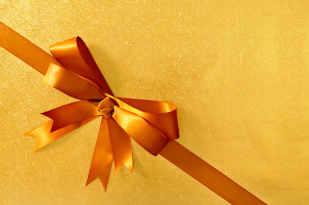 istock Gold gift with ribbon 117232782