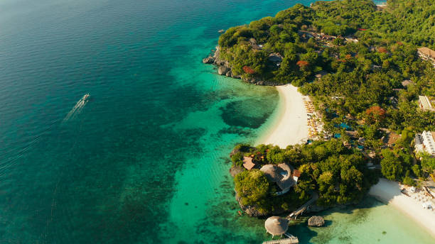 istock Boracay island with white sandy beach, Philippines 1172331368