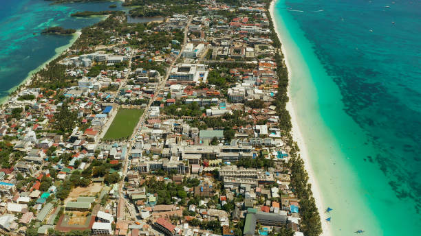 istock Tropical island with sandy beach, Boracay, Philippines 1172335712