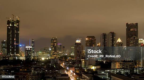 Bangkok Bei Nacht Stockfoto und mehr Bilder von Abenddämmerung - Abenddämmerung, Außenaufnahme von Gebäuden, Bangkok