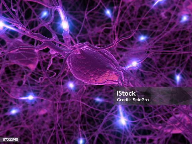 アクティブ Neurone - 3Dのストックフォトや画像を多数ご用意 - 3D, カラー画像, シナプス