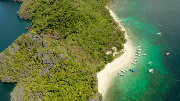 istock Tropical island with sandy beach. El nido, Philippines 1172339864
