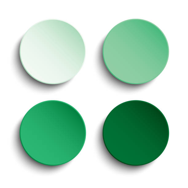 istock Vector set of illustration of green circle background. 1172343704
