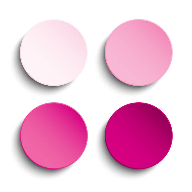 istock Vector set of illustration of pink circle background. 1172343706