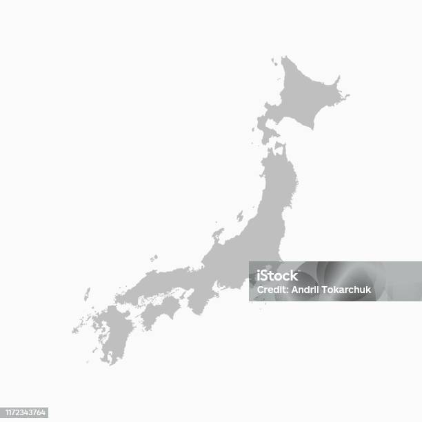 日本國家地圖 日本島嶼向量範本向量圖形及更多日本圖片 - 日本, 地圖, 矢量圖