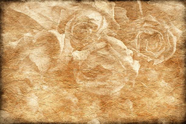 roses overlay on old paper, ideal for valentine's day or love letter