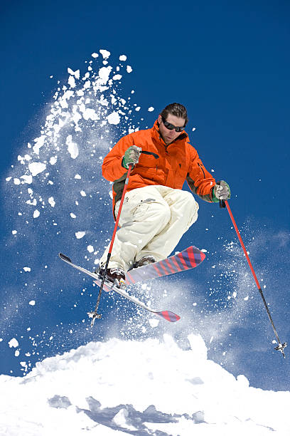 istock Skier Suspended In Mid-Air 117235386