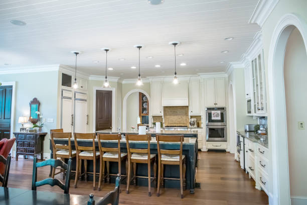 istock kitchen with hardwood floors and custom cabinets 1172354985