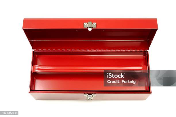 Empty Red Toolbox Stock Photo - Download Image Now - Toolbox, Empty, No  People - iStock