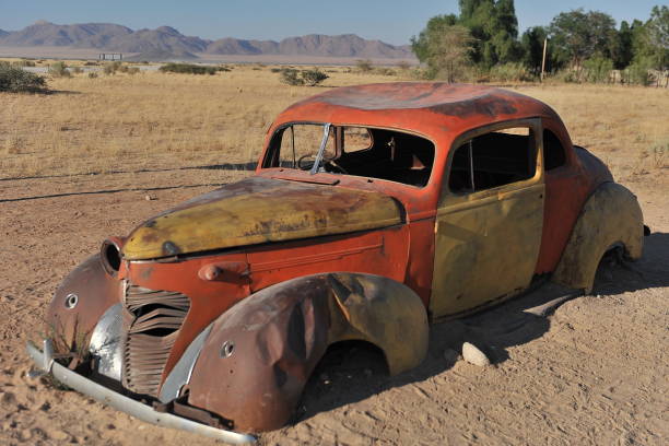 istock Retro cars in the desert. Namibia. 1172384866