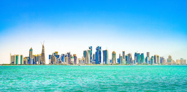 istock Al Dafna architecturally modern skyline across Dhow Harbour in Doha   Qatar 1172390442