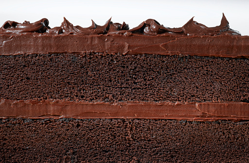 Chocolate cake dessert with fresh berries