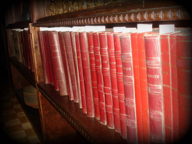 istock Antique pharmacy ledges on wooden shelf 1172392482