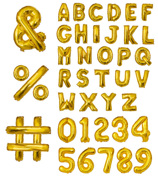 alphabet ballons - letter h letter t letter o text stock-fotos und bilder