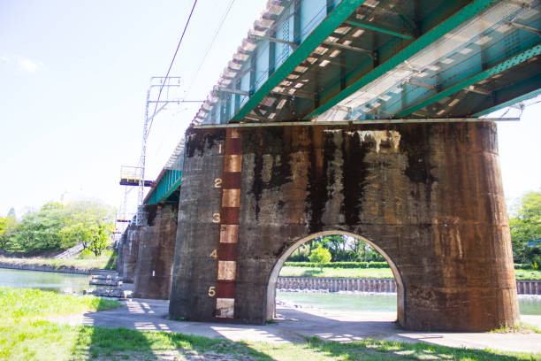 istock A bridge in the countryside where a railway runs. 1172405264