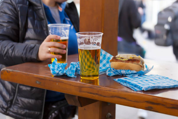 german, beer fest 2019, libbey, victoria, german beer, craft beer, stein, dine, pub, munich - oktoberfest beer munich german culture imagens e fotografias de stock