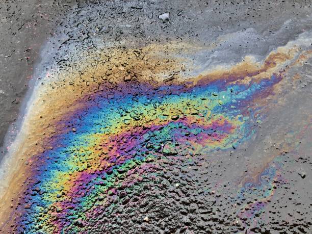 istock Oli spill on asphalt road 1172417149