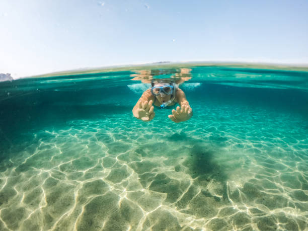 istock Snorkeling and having fun in the sea 1172417191