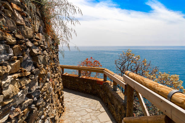 istock Romantic hiking trail in Cinque Terre Italy 1172419321