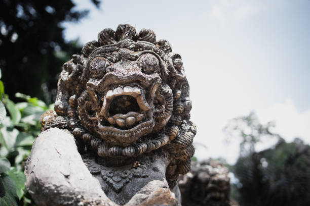 istock Balinese stone sculpture outside a hindu temple - Ubud, Bali - Indonesia 1172425105