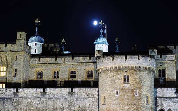 istock Tower of London with the full moon 117243031