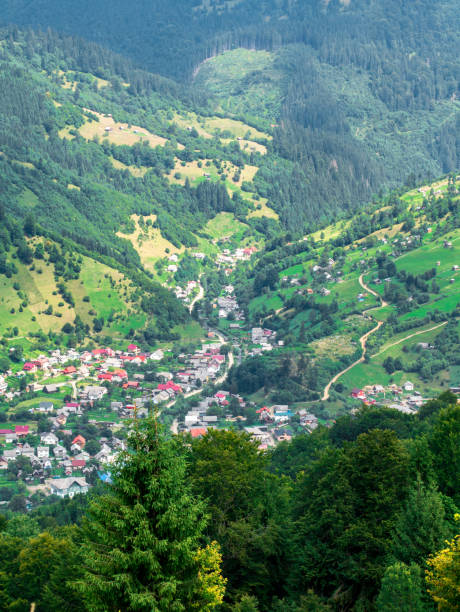 istock small town in the green mountain valley 1172431876