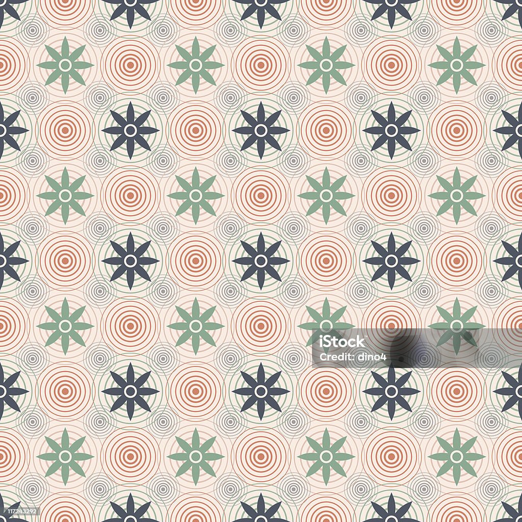 Hypnoflower (sem costura - Royalty-free Art Déco arte vetorial